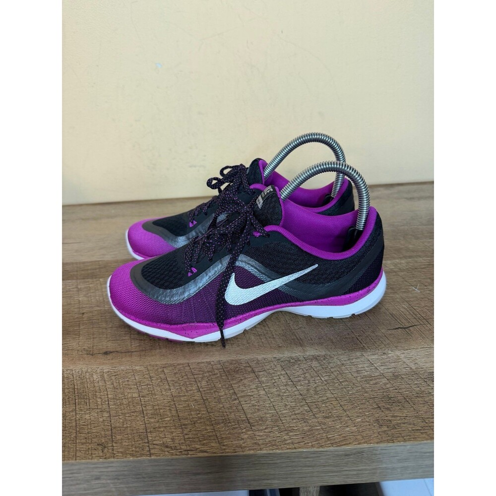 Women's Nike Flex Tr 6 Trainers size 6.5 shoes black purple Lilac 831578-005